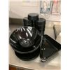 Image 2 : Lot of Black Plastic Deli Display trays and Bowls