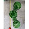 Image 4 : 3 Green Glass Vases