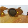 Image 3 : Duck & Pig Wooden Piggy Banks - From Sask-a-Loan Bank