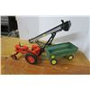 Image 2 : Farm Toys - Allis Chailmer Tractor, Conveyor, John Deere Trailer