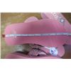 Image 2 : 2 Pair Cowgirl Finesse HideNSole Flip Flop Sandals (Size S) -Pink