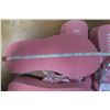 Image 2 : 2 Pair Cowgirl Finesse HideNSole Flip Flop Sandals (Size S) -Pink
