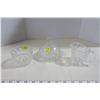 Image 1 : 4pc. Glass - Cream, Sugar, Butter Dish w/ Lid