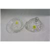 Image 3 : 4pc. Glass - Cream, Sugar, Butter Dish w/ Lid