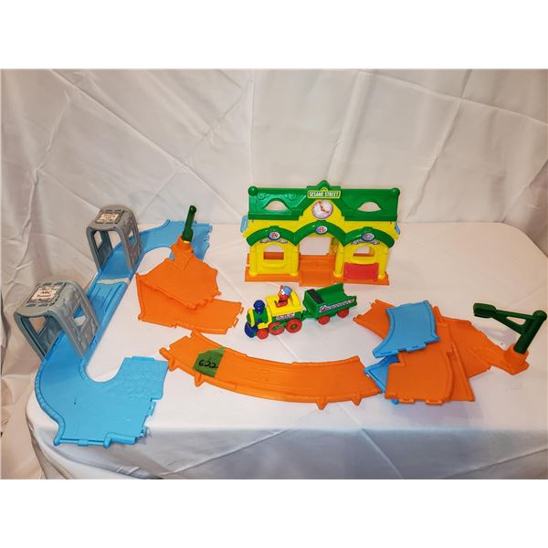 Sesame Street train set & Tonka Train set