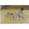 Image 2 : Crystal Glass Salt & Pepper Set Early 1900's England