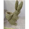 Image 4 : Bunny Rabbit W/ Basket Lawn Ornament