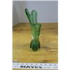 Image 2 : Nanco Taiwan Green Blown Glass Vase