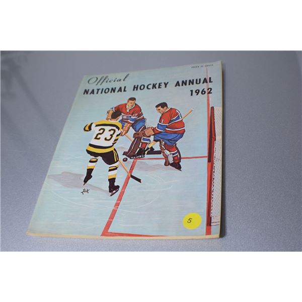 1962 NHL hockey manual