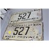 Image 1 : 1959 3 digit Saskatchewan license plate set