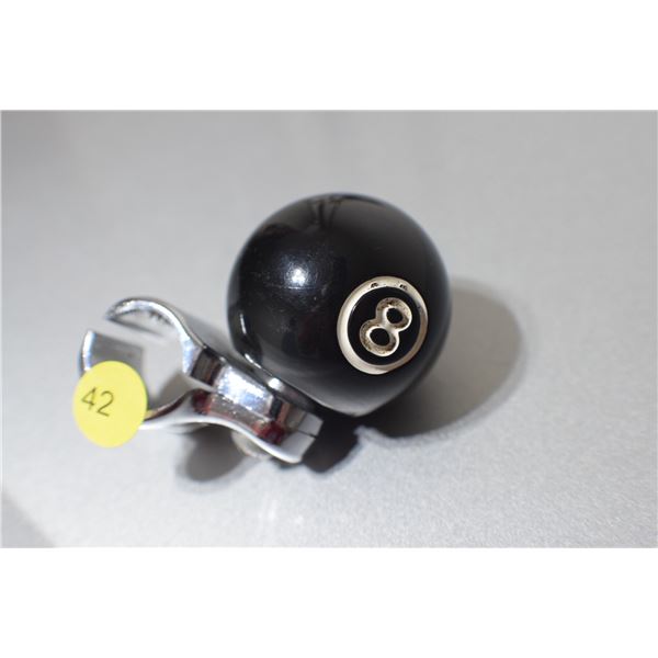 Vintage 8 ball spinner knob