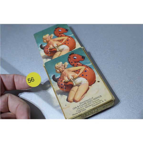 Risque ESSO playing cards