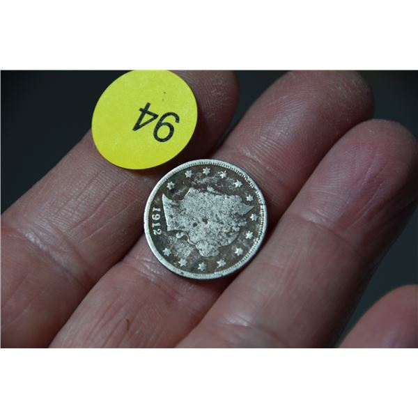 1912 USA 5 cent coin