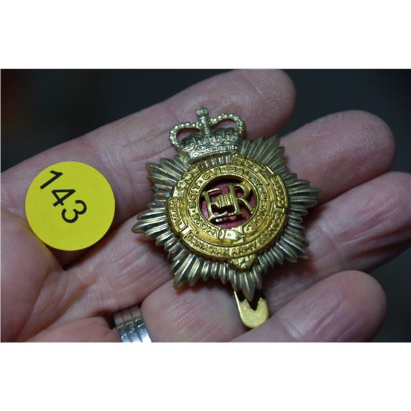 Canadian army services cap badge