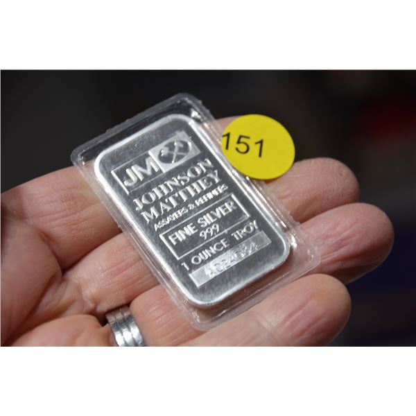1 oz Sterling silver bar