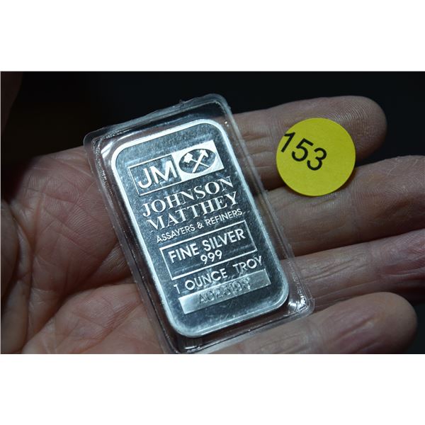 1 oz Sterling silver bar