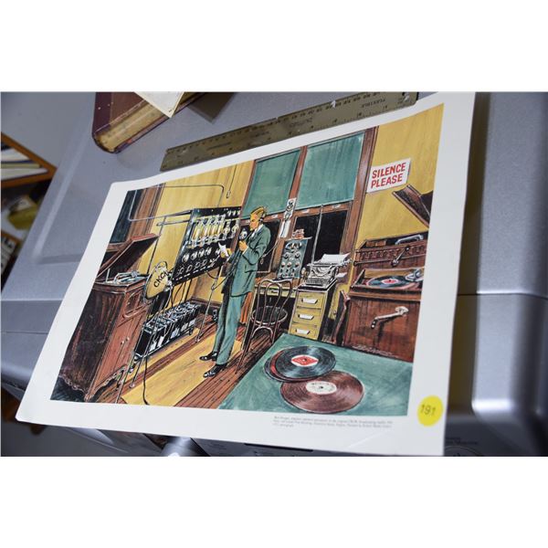 Vintage CKCK Regina radio print