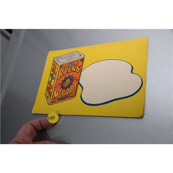 Keen mustard pickles labels
