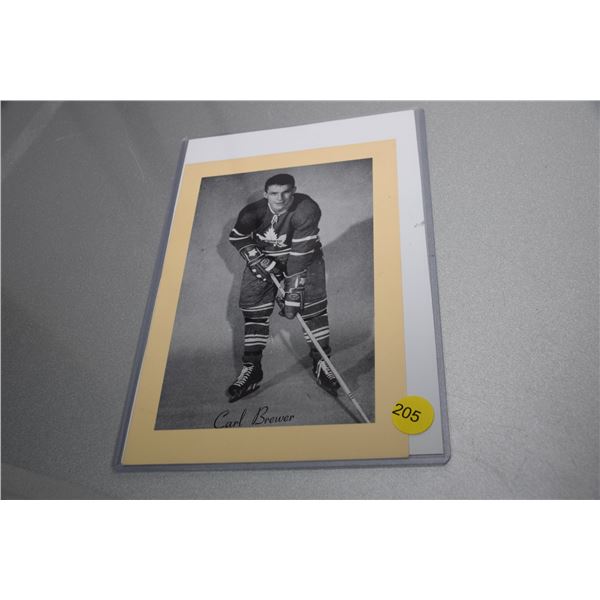 Vintage Toronto Maple Leafs Brewer hockey card
