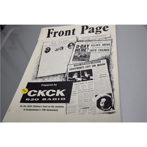 Leader Post front page book