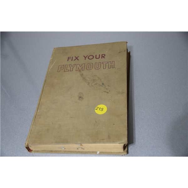 Fix your Plymouth book