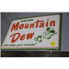 Image 1 : Mountain Dew porcelain sign 10" X 7" (reproduction)