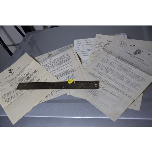 Antique US Marines paper
