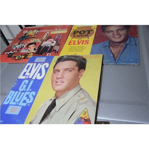 3 Elvis LP records