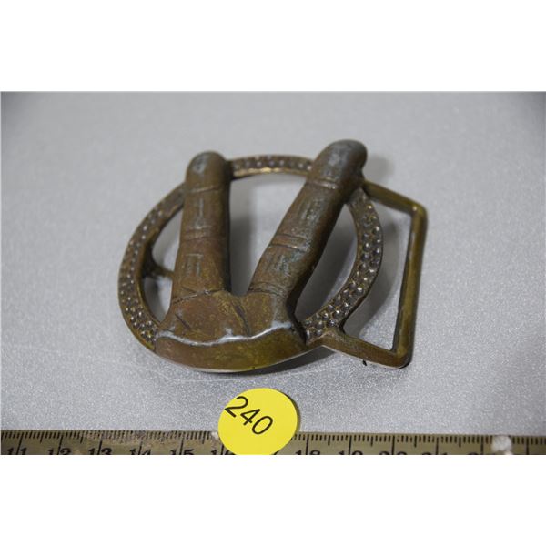 Vintage hippie belt buckle