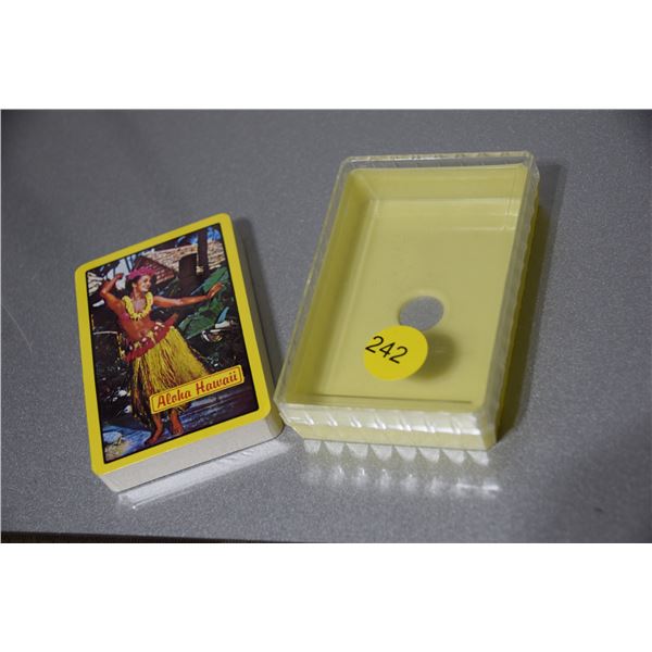 NOS vintage hula dancers playing cards