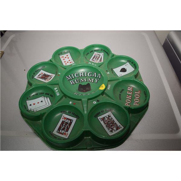 Rummy tray - cards