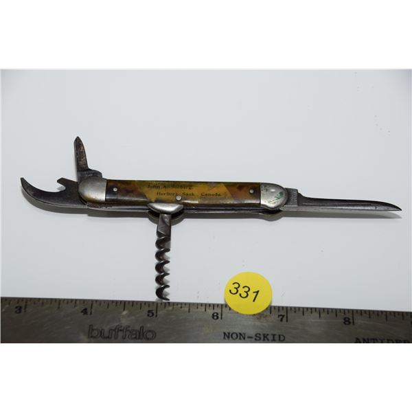 Antique Canton cutlery knife - Silberg Herbert Sask