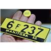 Image 1 : Manitoba wheaties license plate