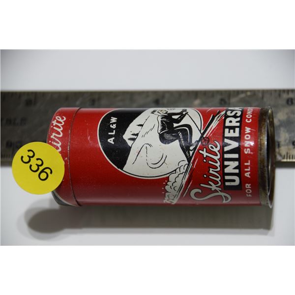 Vintage Canadian ski wax tin