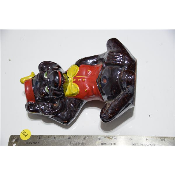 N.O.S. pottery monkey bank $1.59