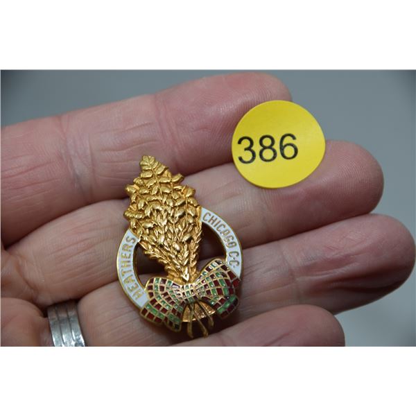 Curling antique pin - Chicago