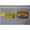 Image 1 : 2 Aspirin tins 1 New old stock