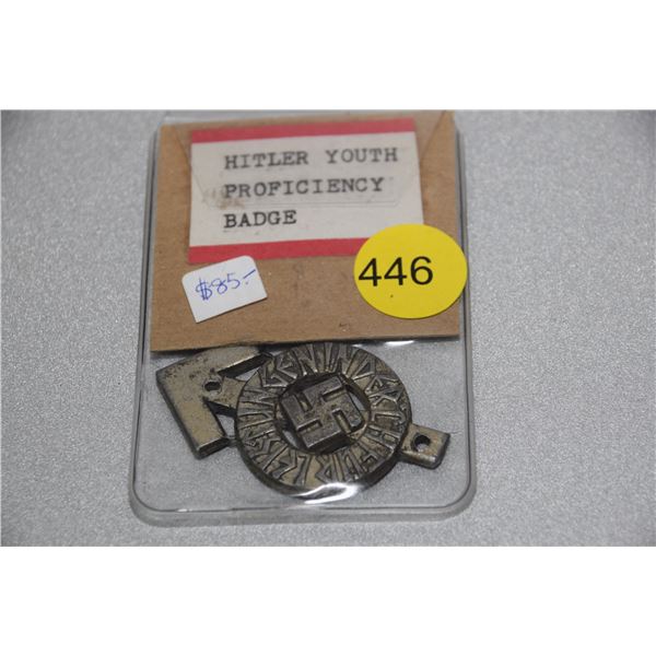 Nazi Hitler youth medal