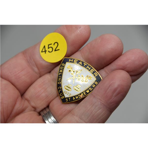 Vintage curling pin - 1922 St. Andrews