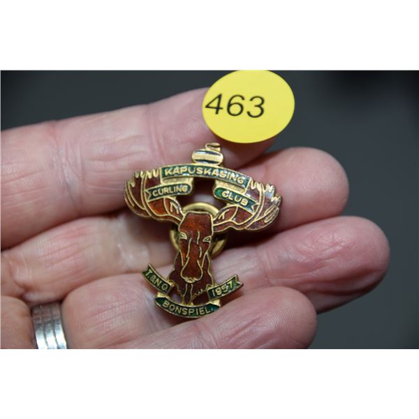 Vintage curling pin - 1937 Kapuskasino