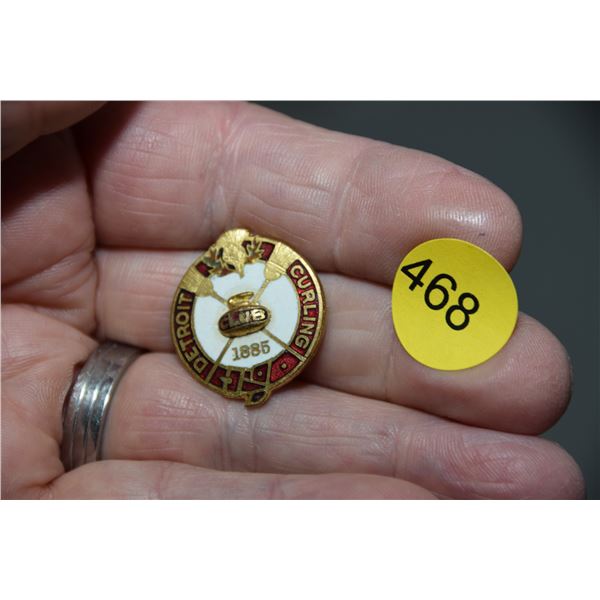 Vintage curling pin - 1885 Detroit