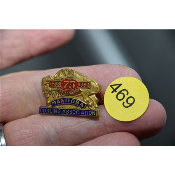 Vintage curling pin - 1963 Manitoba