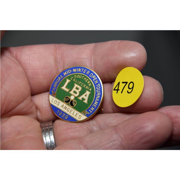 Lawn bowling pin - 1939 S. California