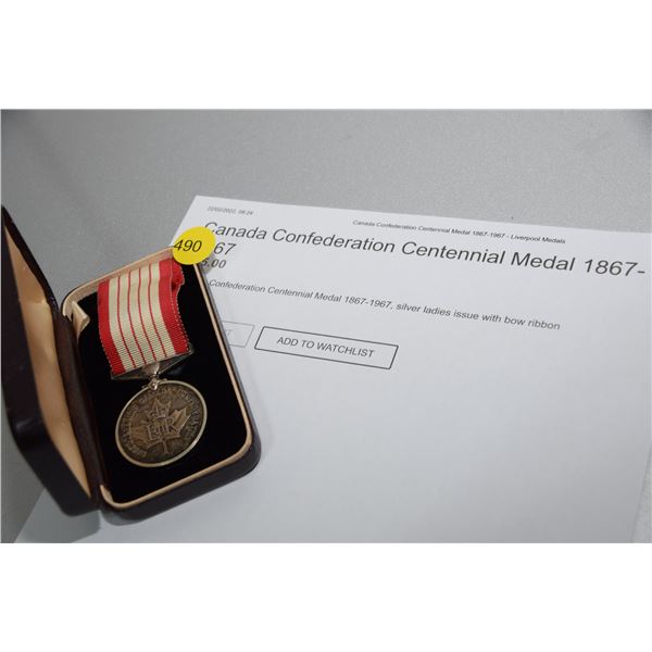 Rare Canada centennial 1967 Military sterling medal