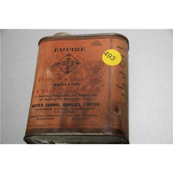 Antique full school tin