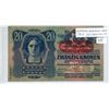 Image 1 : Austrian-Hungarian Bank. 1913 20 Kronen/Korona. Bilingual note in both German and Hungarian. With Re