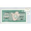 Image 1 : Burundi. 1995 10 Francs note. P-33c. Face has map of this little-known African country. Unc.