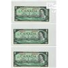 Image 1 : Lot of 3 Consecutive Serial Number 1967 $1 notes. F/P Prefix. Serial Numbers 8902176, 8902177 & 8902