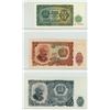 Image 2 : Bulgaria. Lot of 3 notes. Dated 1951, they include 3 Leva, 10 Leva & 25 Leva. First notes issued by 
