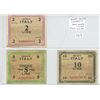 Image 1 : Italy. Allied Military Currency. Lot of 3 notes. Dated 1943, they include 2 Lire, 5 Lire & 10 Lire.